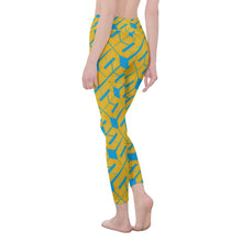 Load image into Gallery viewer, Ukraine Flag Colors All-Over Print Women&#39;s Casual Leggings
