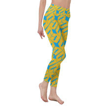 Load image into Gallery viewer, Ukraine Flag Colors All-Over Print Women&#39;s Casual Leggings
