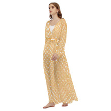 Load image into Gallery viewer, Yellow Signal Light All-Over Print Women&#39;s Beach Long Coat
