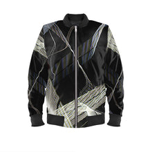 Load image into Gallery viewer, Woman&#39;s Bomber Jacket - Bay Bridge Light Painting

