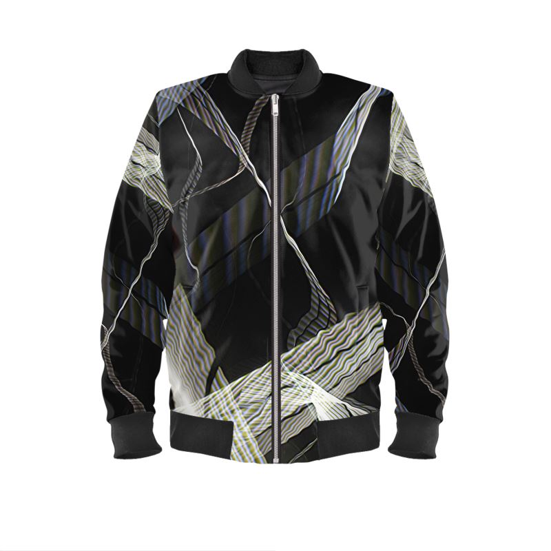 Woman's Bomber Jacket - Bay Bridge Light Painting