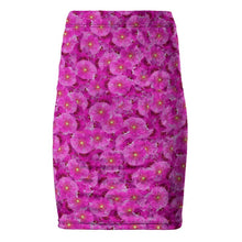 Load image into Gallery viewer, Pink Flowers Pencil Skirt

