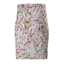 Load image into Gallery viewer, Caladium Leaves Pencil Skirt
