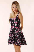 Load image into Gallery viewer, Purple Flowers Skater Dress
