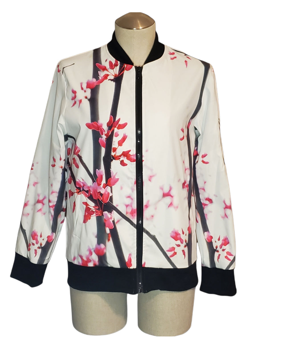 Cherry Tree Blossoms All-Over Print Women's Jacket