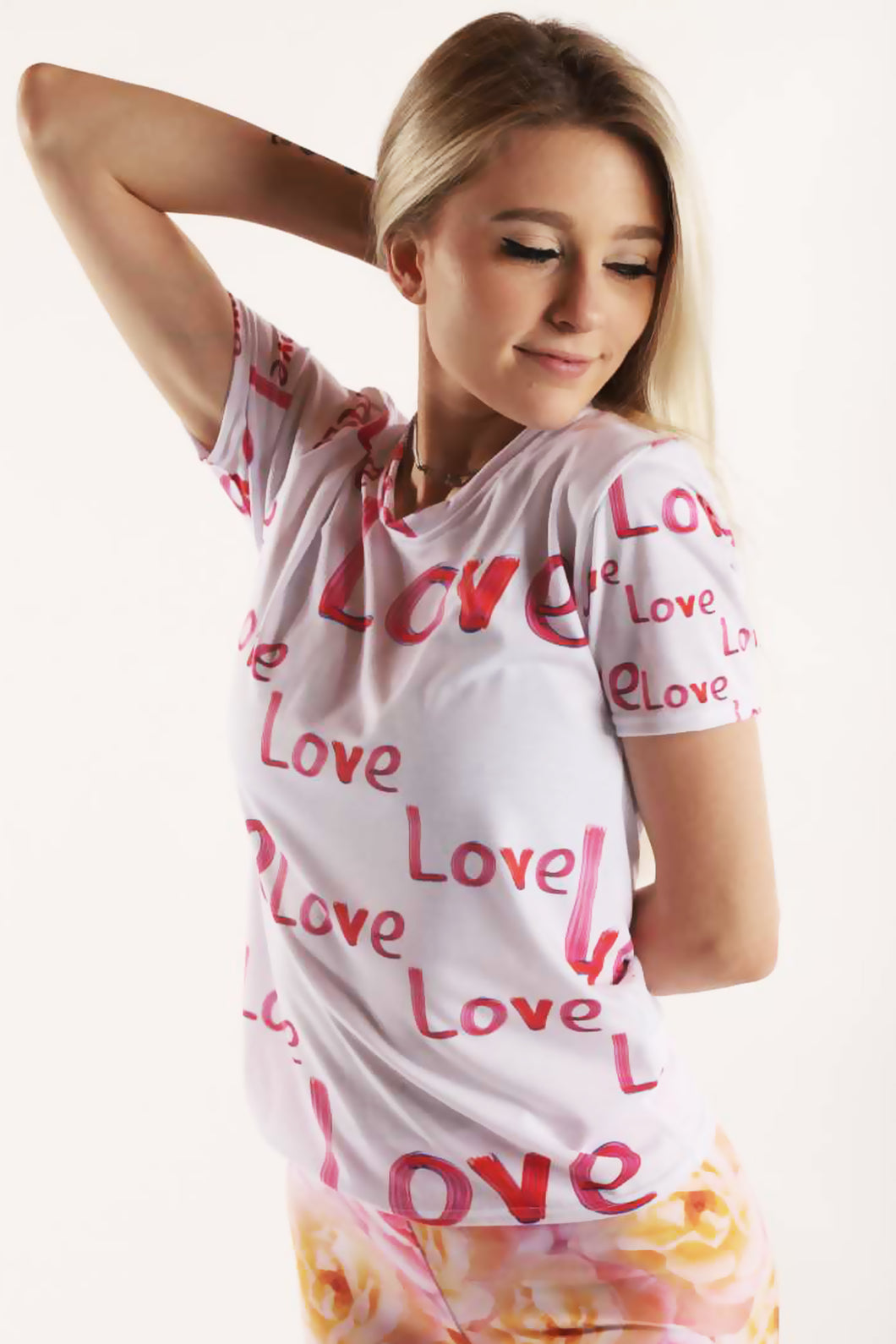 Love Open Neon Sign Light Painting Women's All Over Print Shirt