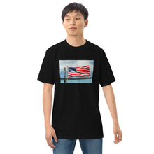 Load image into Gallery viewer, Battleship New Jersey USA FLAG Premium Heavyweight Tee
