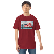 Load image into Gallery viewer, Battleship New Jersey USA FLAG Premium Heavyweight Tee
