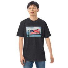 Load image into Gallery viewer, Battleship New Jersey USA FLAG Premium Heavyweight Tee
