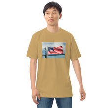 Load image into Gallery viewer, Battleship New Jersey USA FLAG Premium Heavyweight Tee
