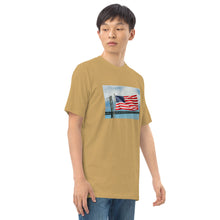 Load image into Gallery viewer, Battleship New Jersey USA FLAG Premium Heavyweight Tee
