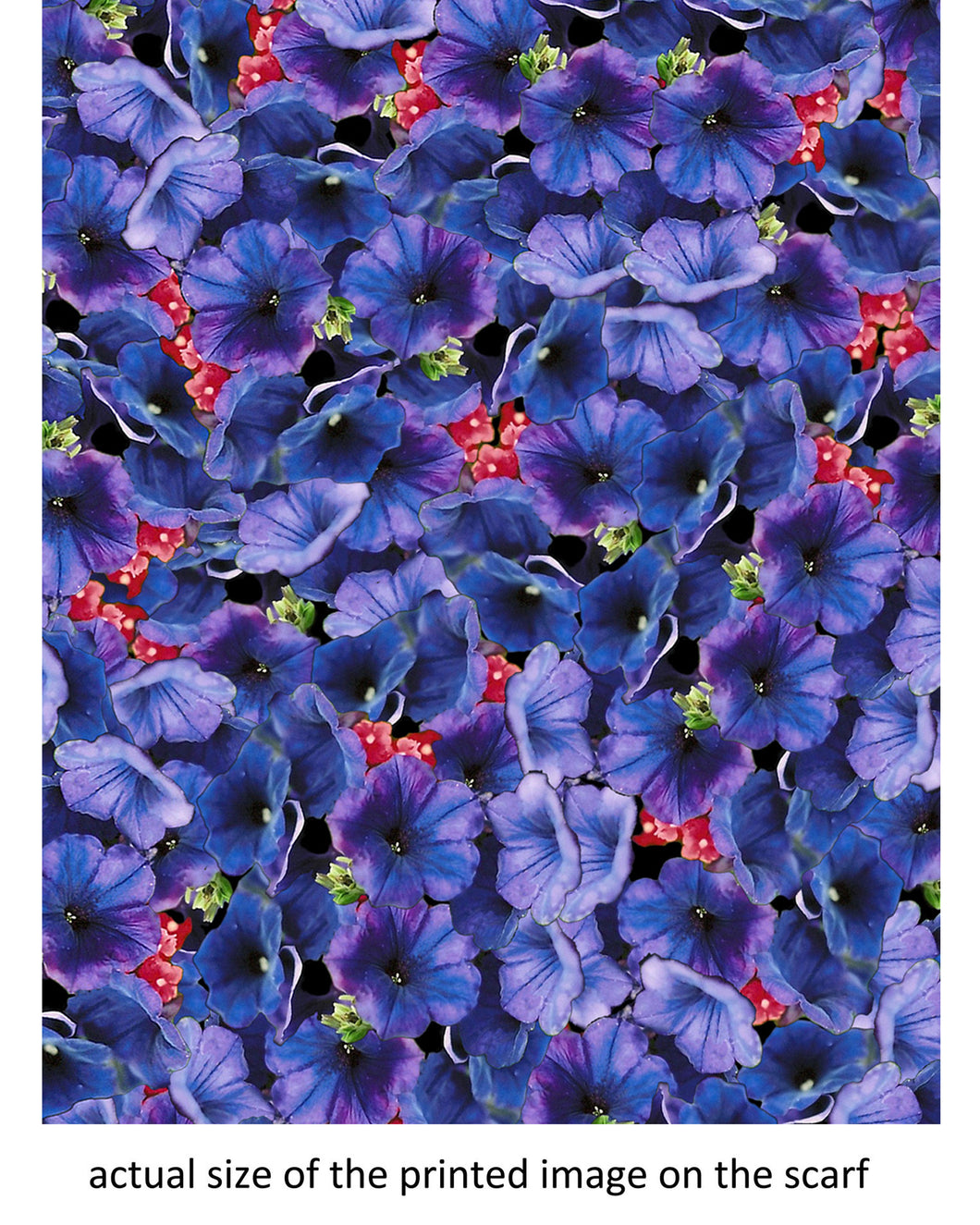 Purple Flowers Scarf