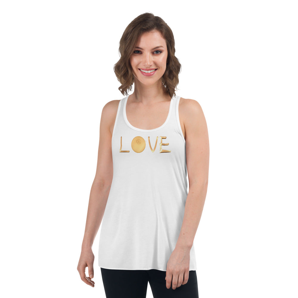 Love Light Bulb Flowy Racerback Tank